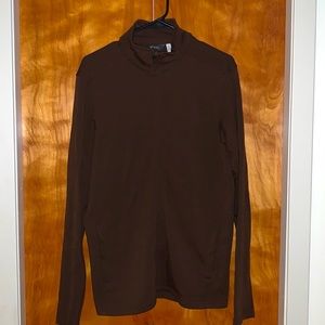 Men’s Brown Ibex, full zip sweater/light jacket